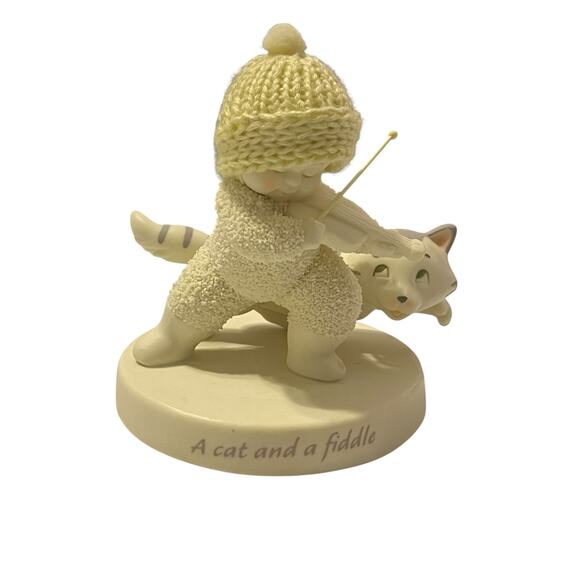 Department 56 Snowbabies Cat and the Fiddle 2010 Figurine - Picture 4 of 6